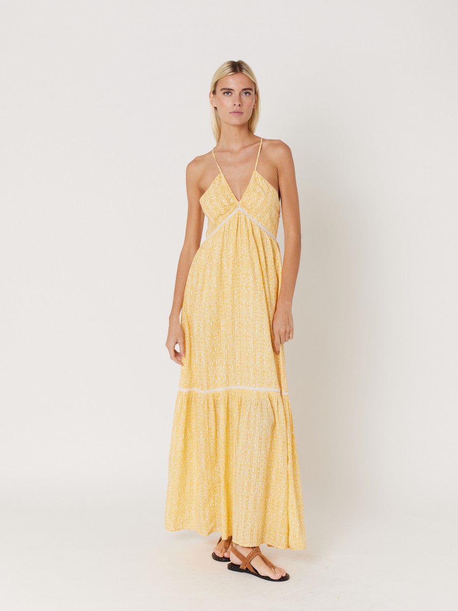 RAMY I Long dress with cotton straps