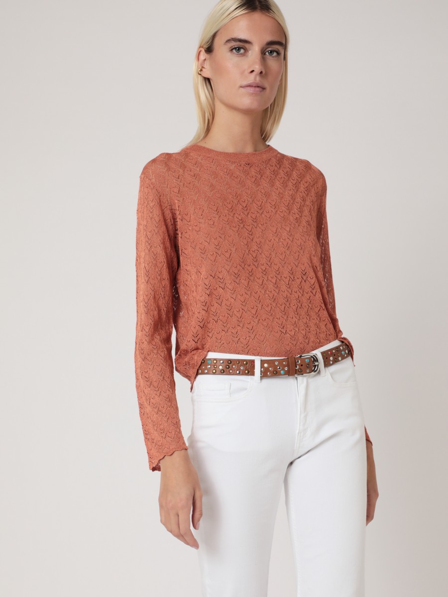 ANNICK I Sweater with wave details