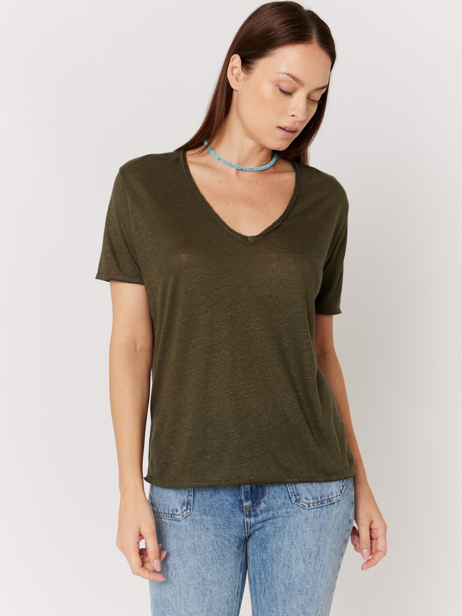 EMMA | Tee shirt manches courtes en lin