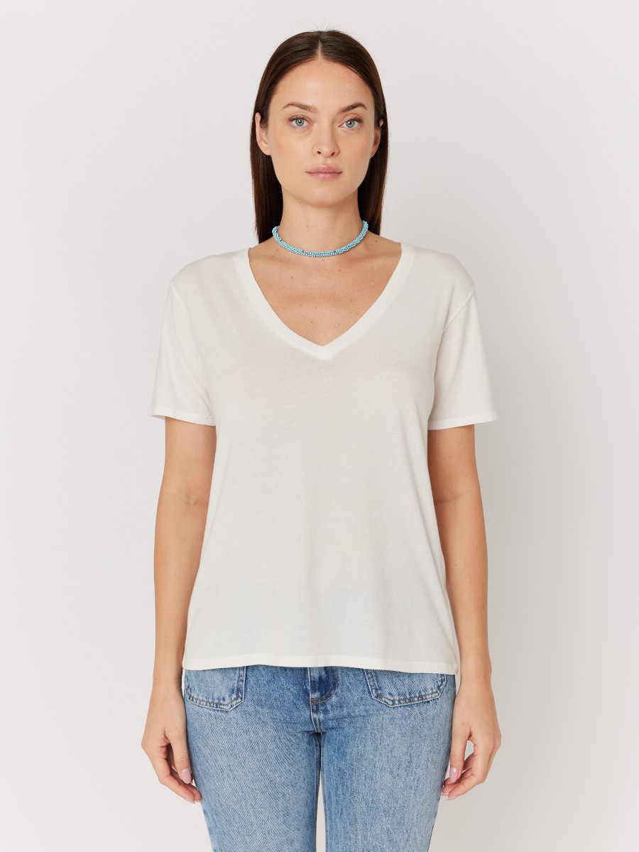 ENOYA I V-neck cotton t-shirt