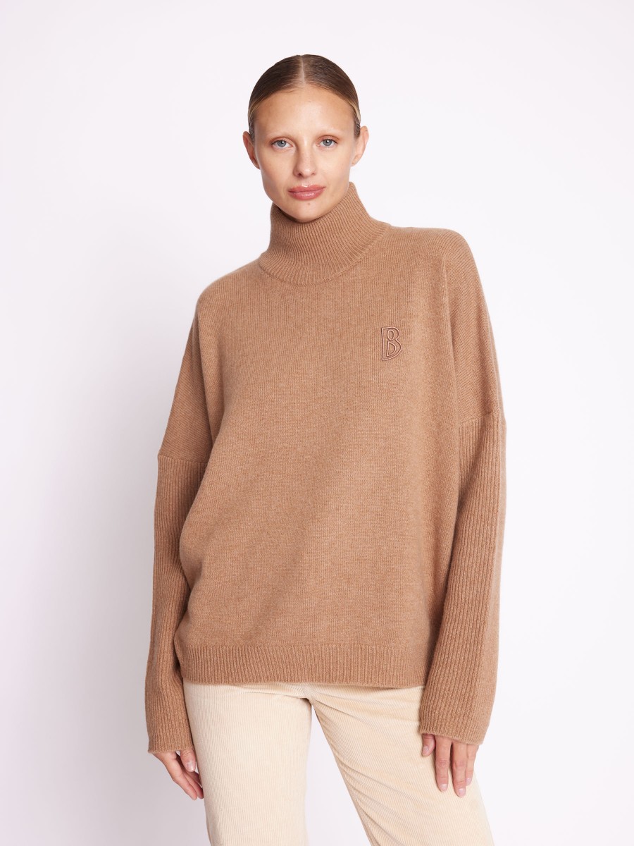 ACAPULCO | Pull camel oversize col montant
