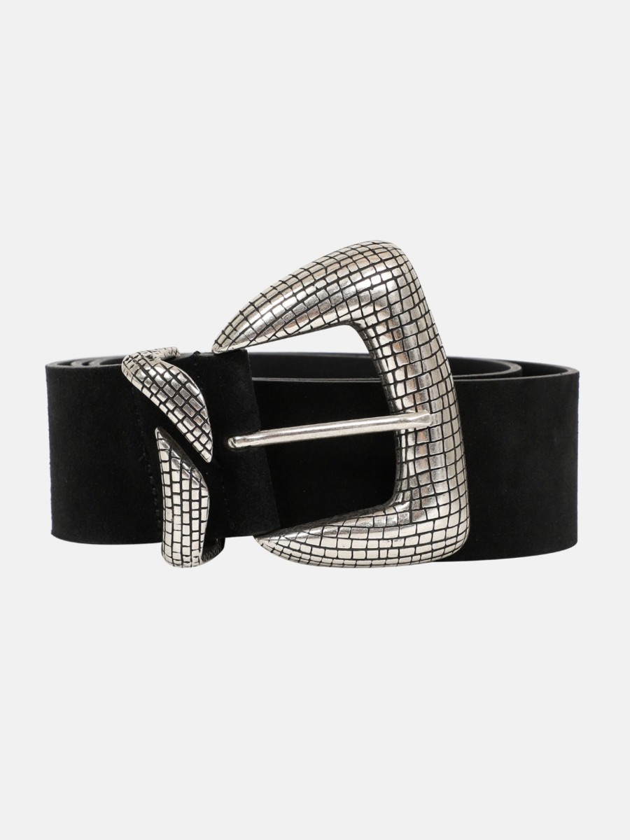 ODILE | Black leather belt