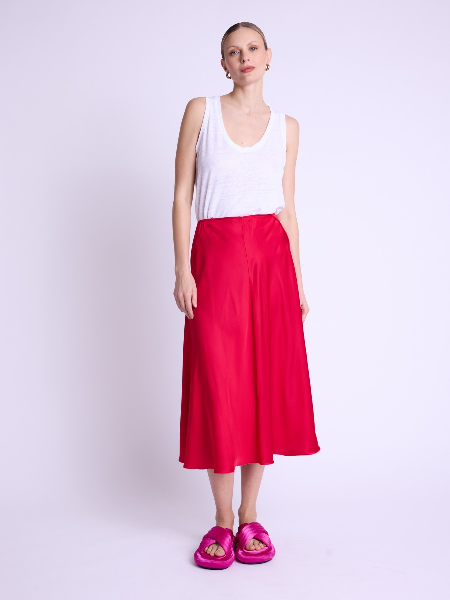 JOCELYN | Fuchsia long skirt