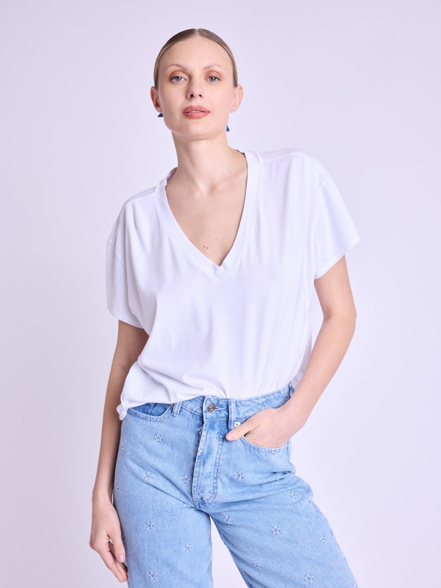EZIA | Plain white T-shirt