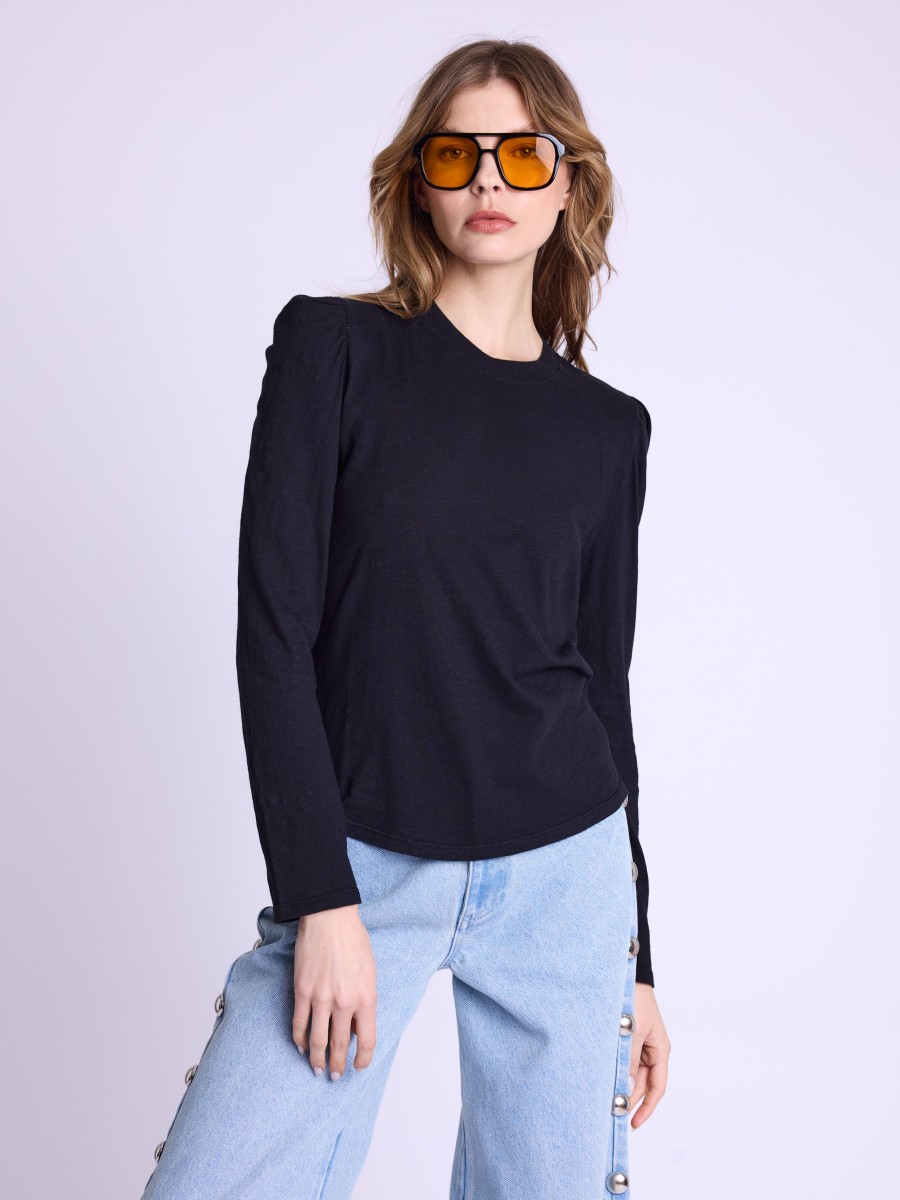 EULALIE | Camiseta de algodón negra