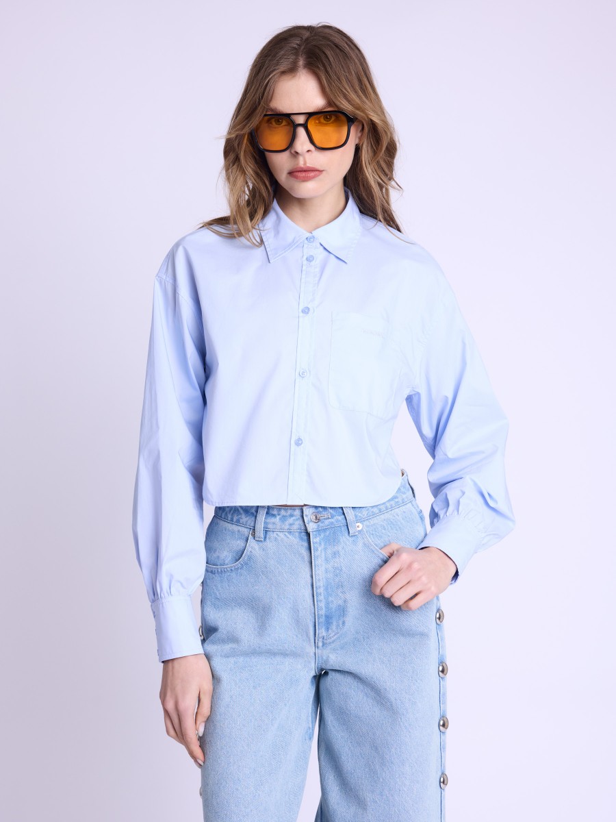 COSIMA | Short blue shirt