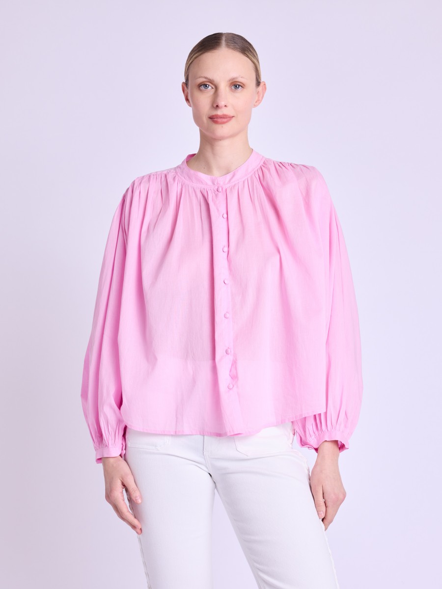 COUNTRY | Chemise oversize rose