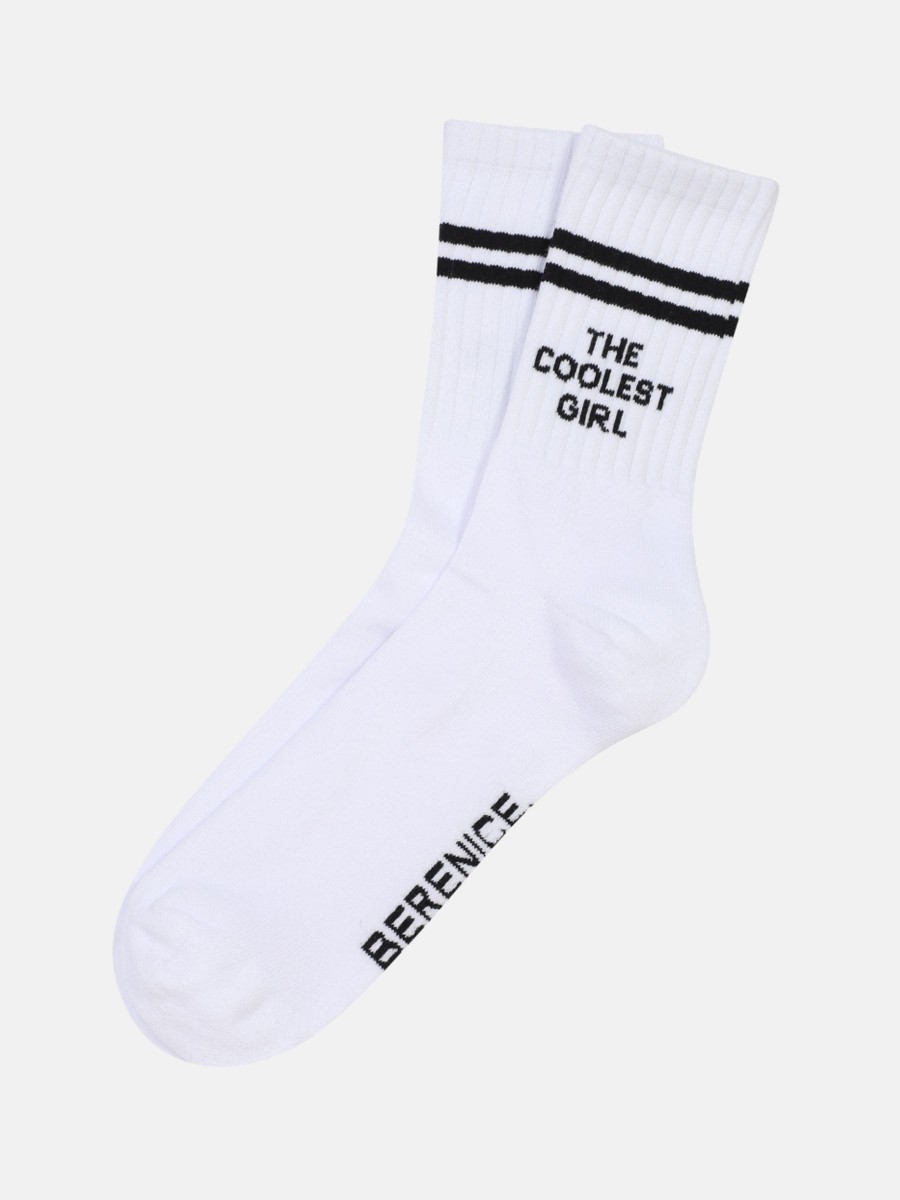 ORIANA | Cotton socks with black stripes