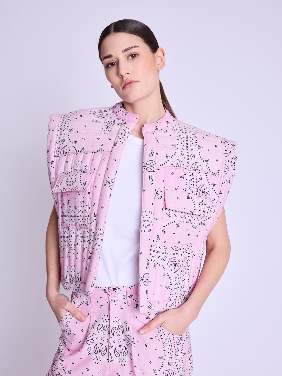 VIKA | Quilted square cut jacket
