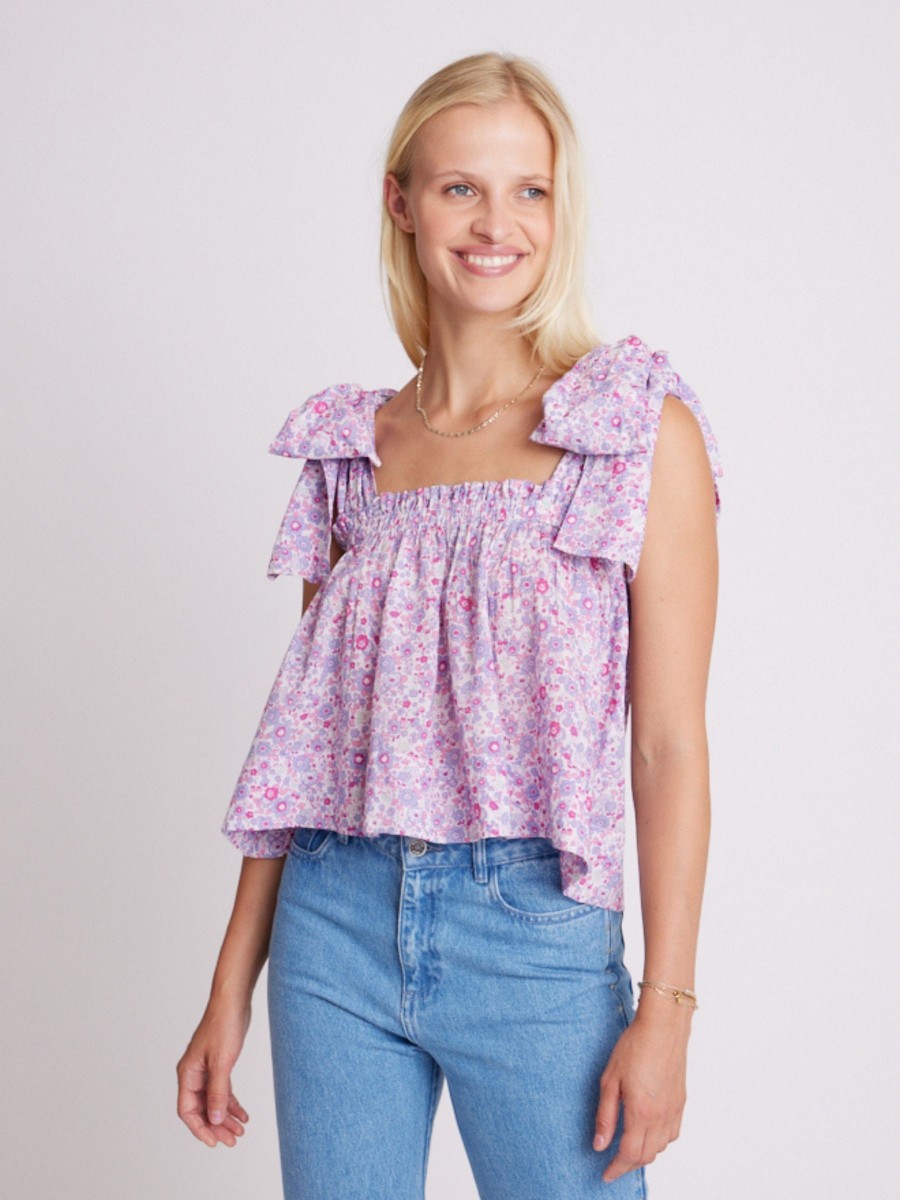 TIPI | Sleeveless top with shoulder bows