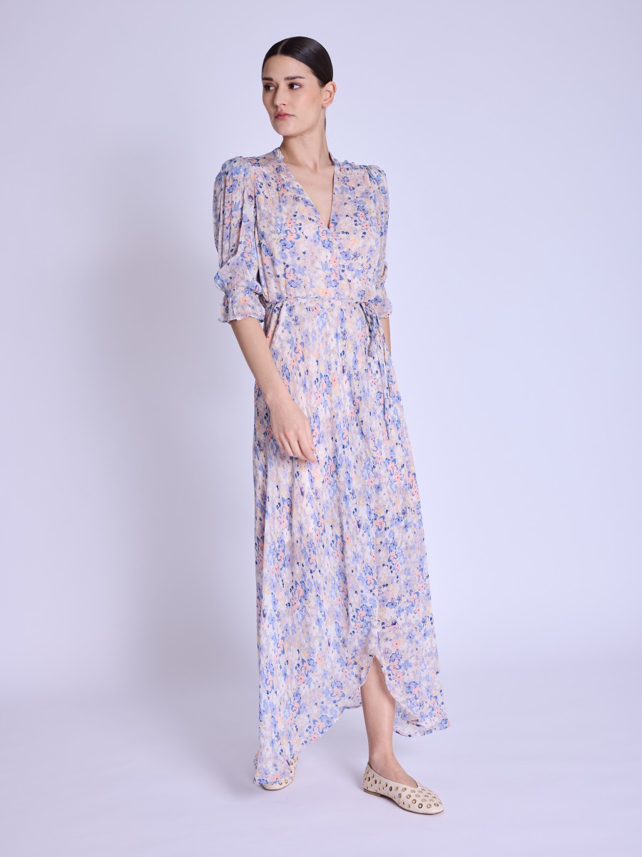 RONIA | Floral print wrap dress