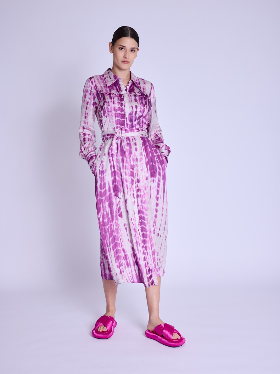 RAMINA | Robe violette longue