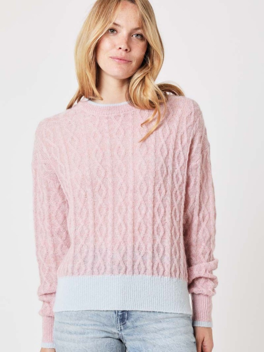 Pull ml col rond fil 2 couleur
