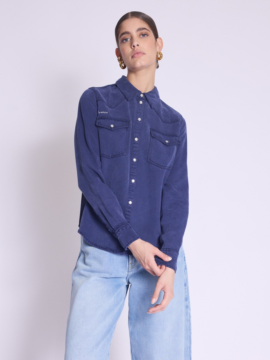 Chemise CABANA | Chemise droite en jean bleu