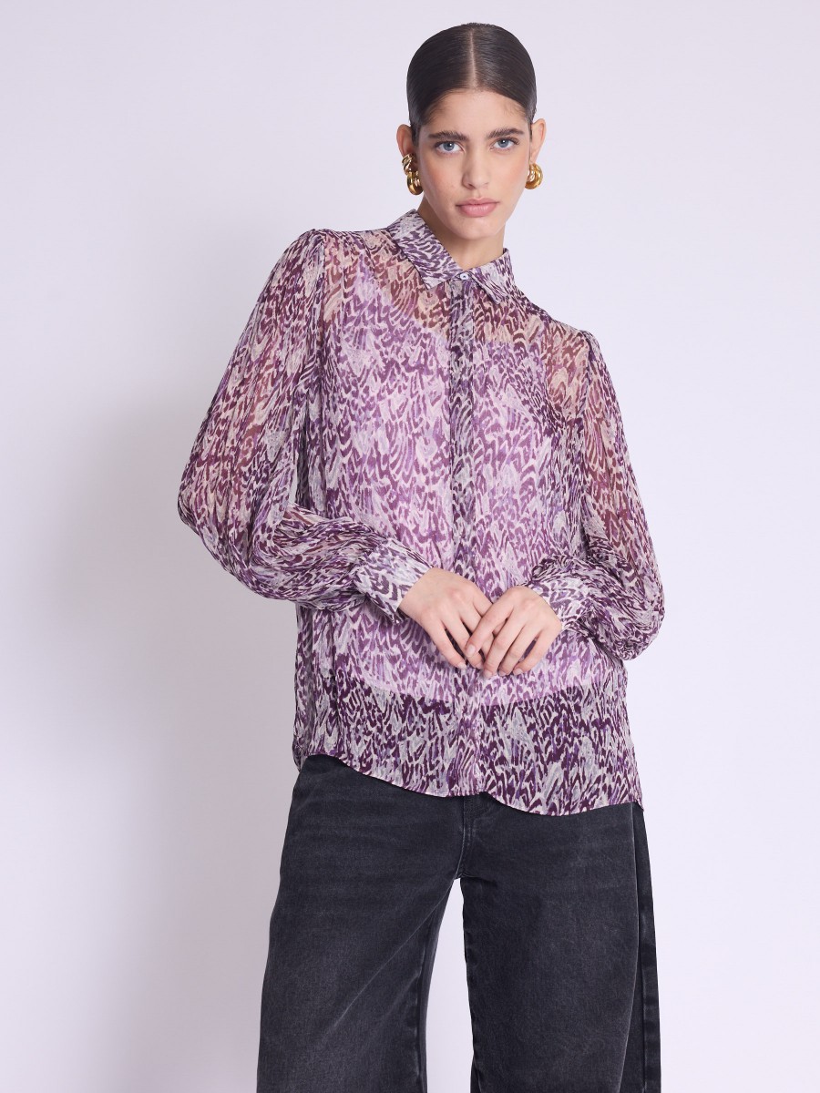 CLARA shirt | Long-sleeved printed shirt