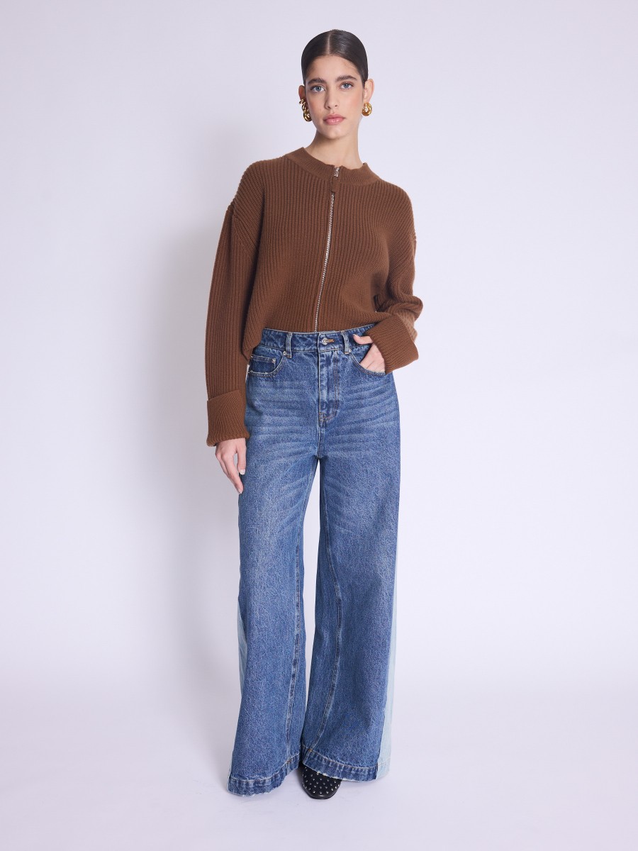 Jean COLOMBUS | Jean bicolore oversize