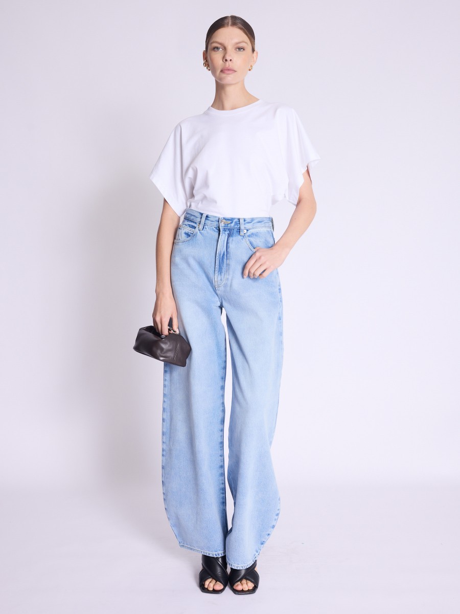 Jean MEXICO | Jean bleu coupe wide leg ample