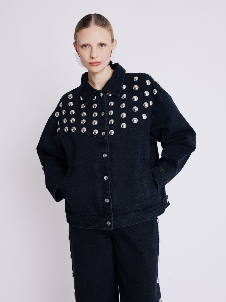 Veste VIVI | Veste en jean avec studs