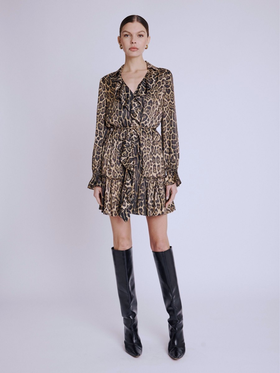 RENATA dress | Short loose leopard print dress