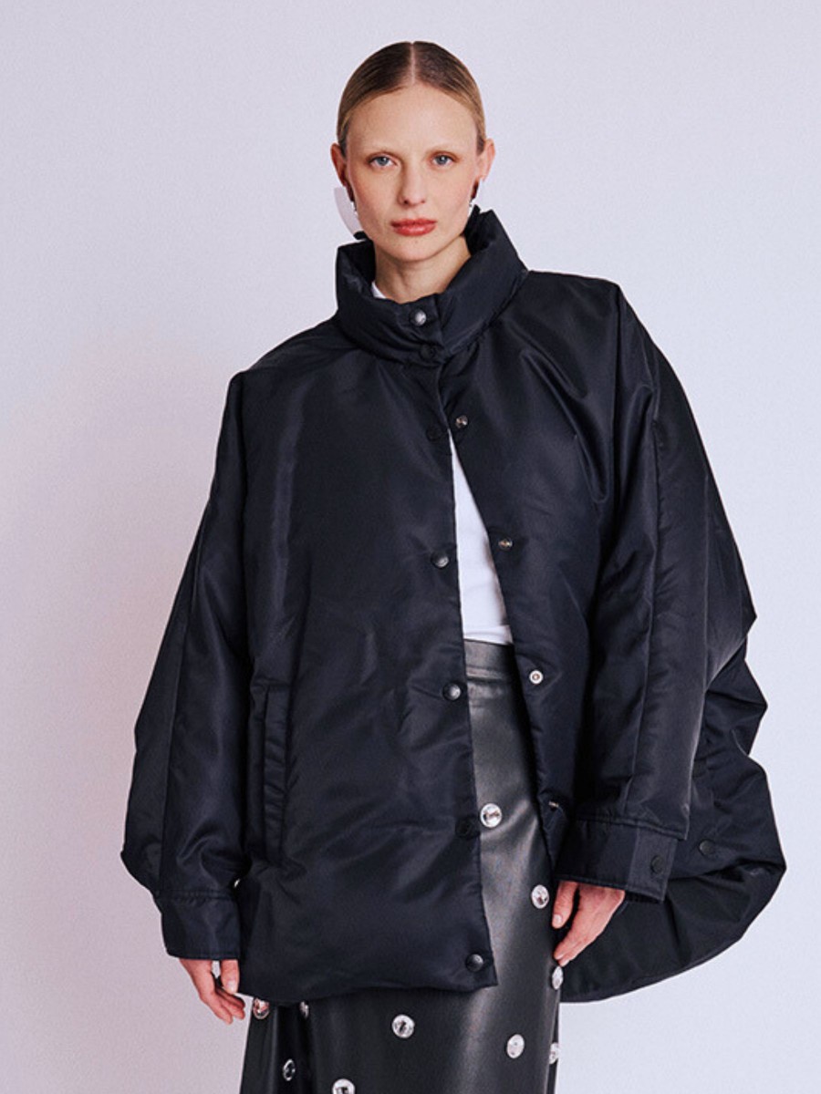 VOLCAN parka | Oversized parka with batwing sleeves