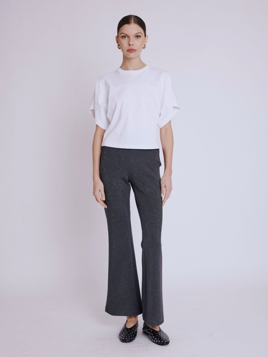 Pantalon POPPY | Pantalon évasé gris