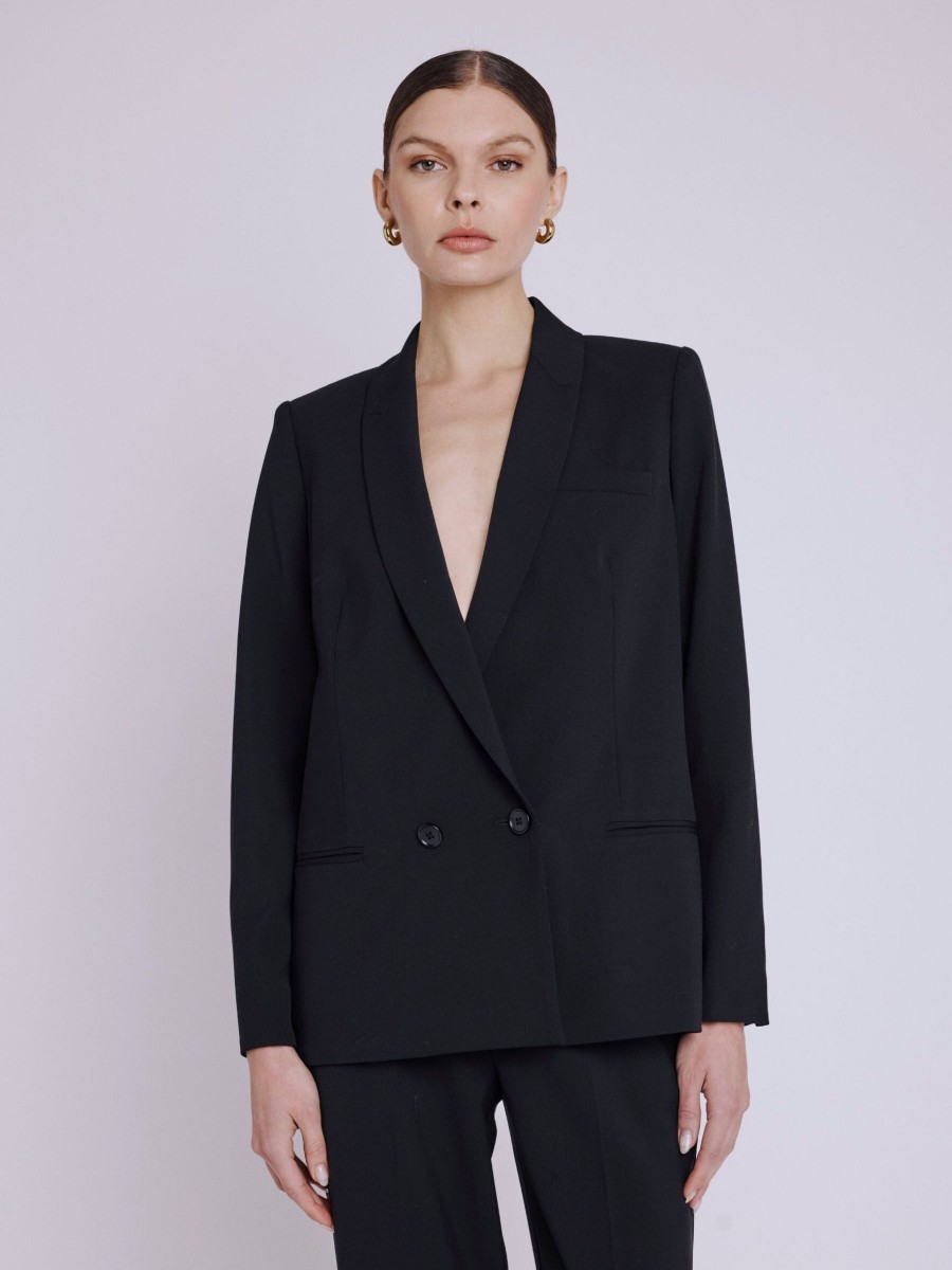 VANISSA | Black blazer with epaulets