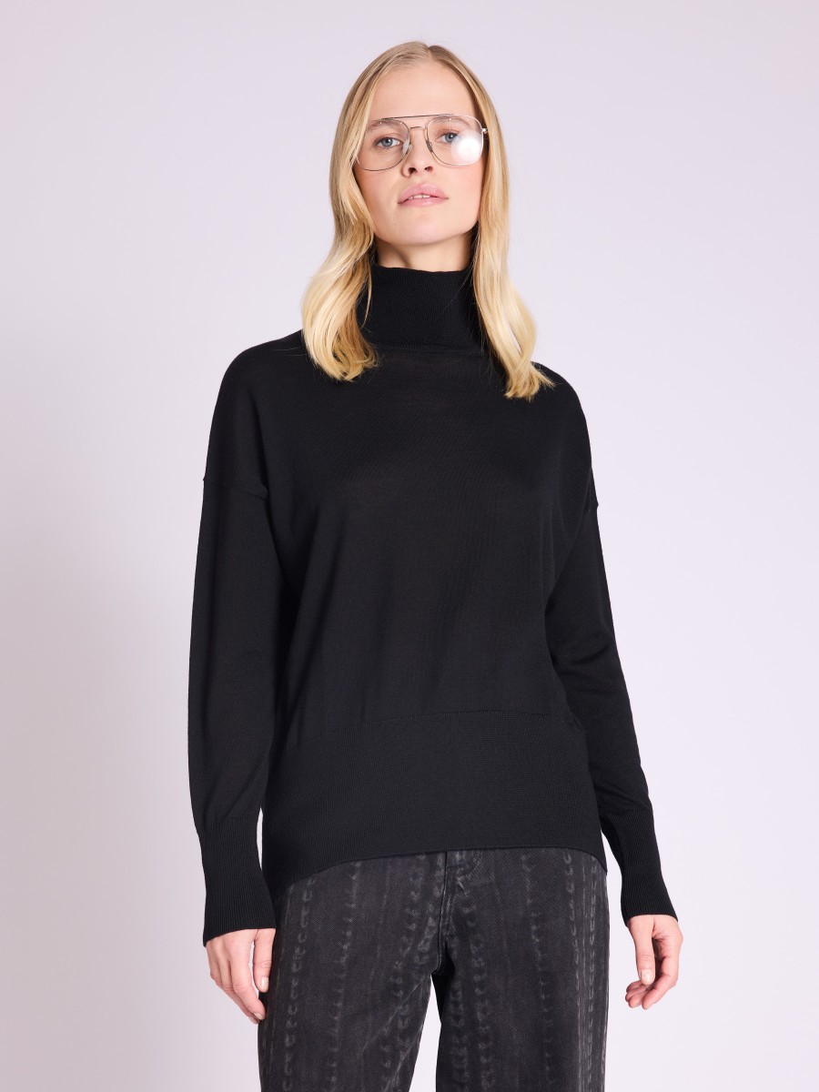 ASSIA | Grey merino wool turtleneck sweater