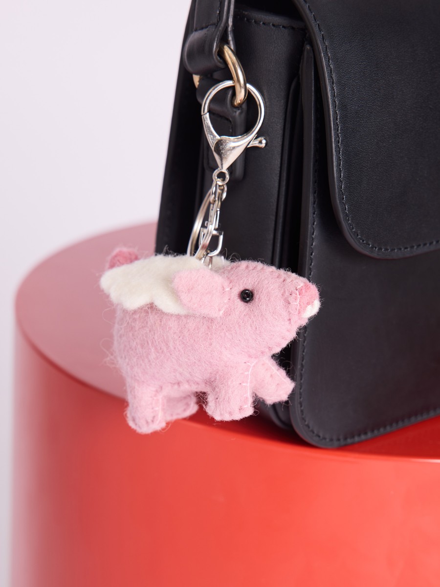 Little pig key ring