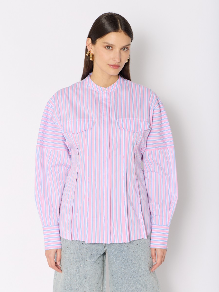 COLINA shirt | Colorful striped fitted shirt